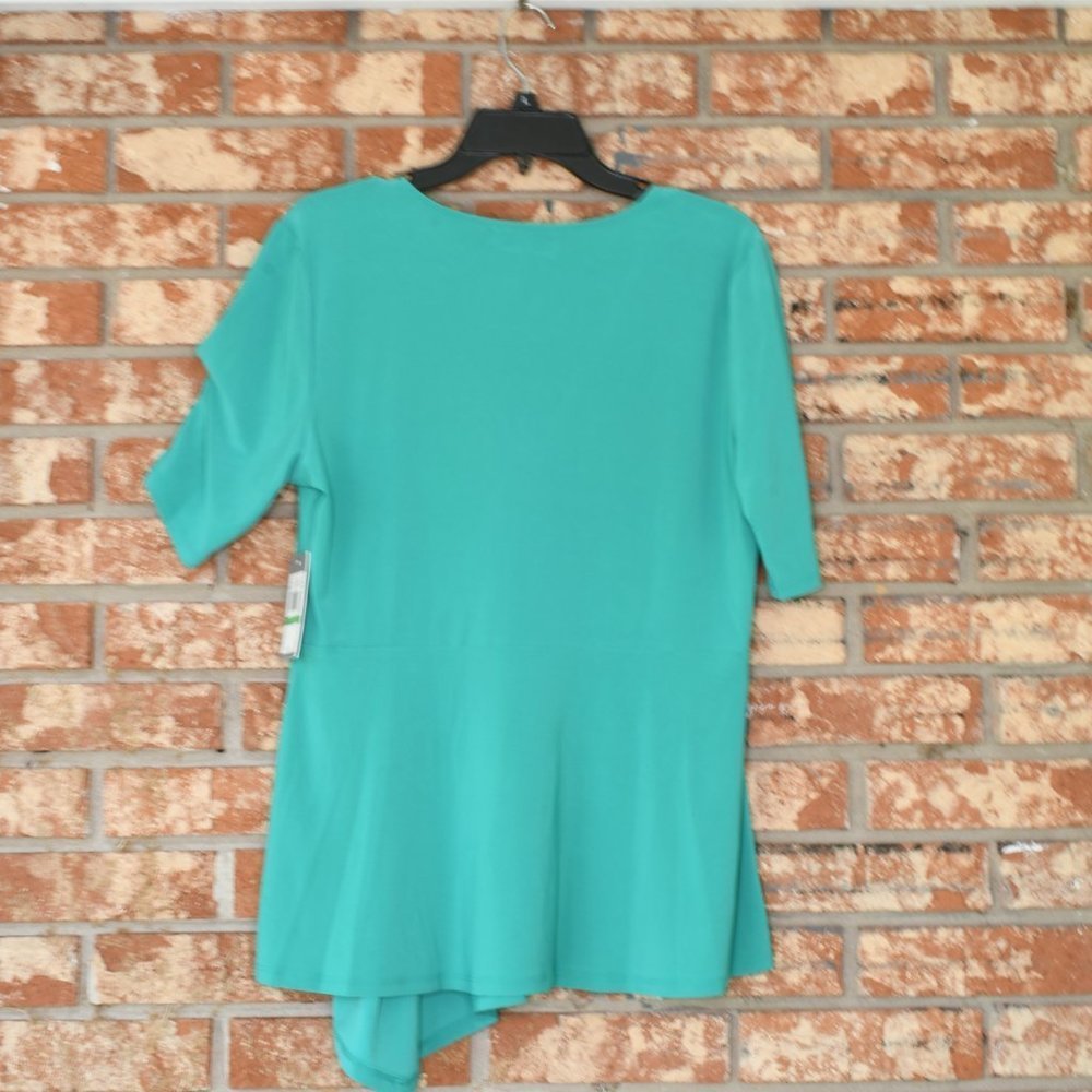 Chaus New York Green Top - Picture 4 of 6